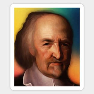 Thomas Hobbes Portrait | Thomas Hobbes Artwork Sticker